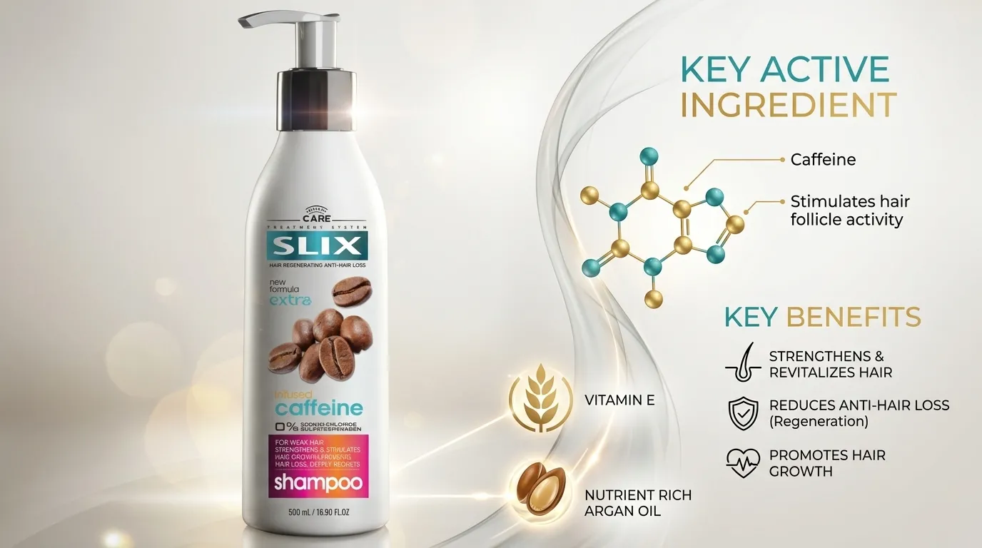 SLIX , Shampoo , Hair Regenerating Anti-Hair Loss 500 ml